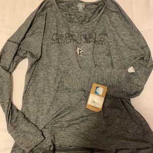 louisville cardinals grey long sleeve